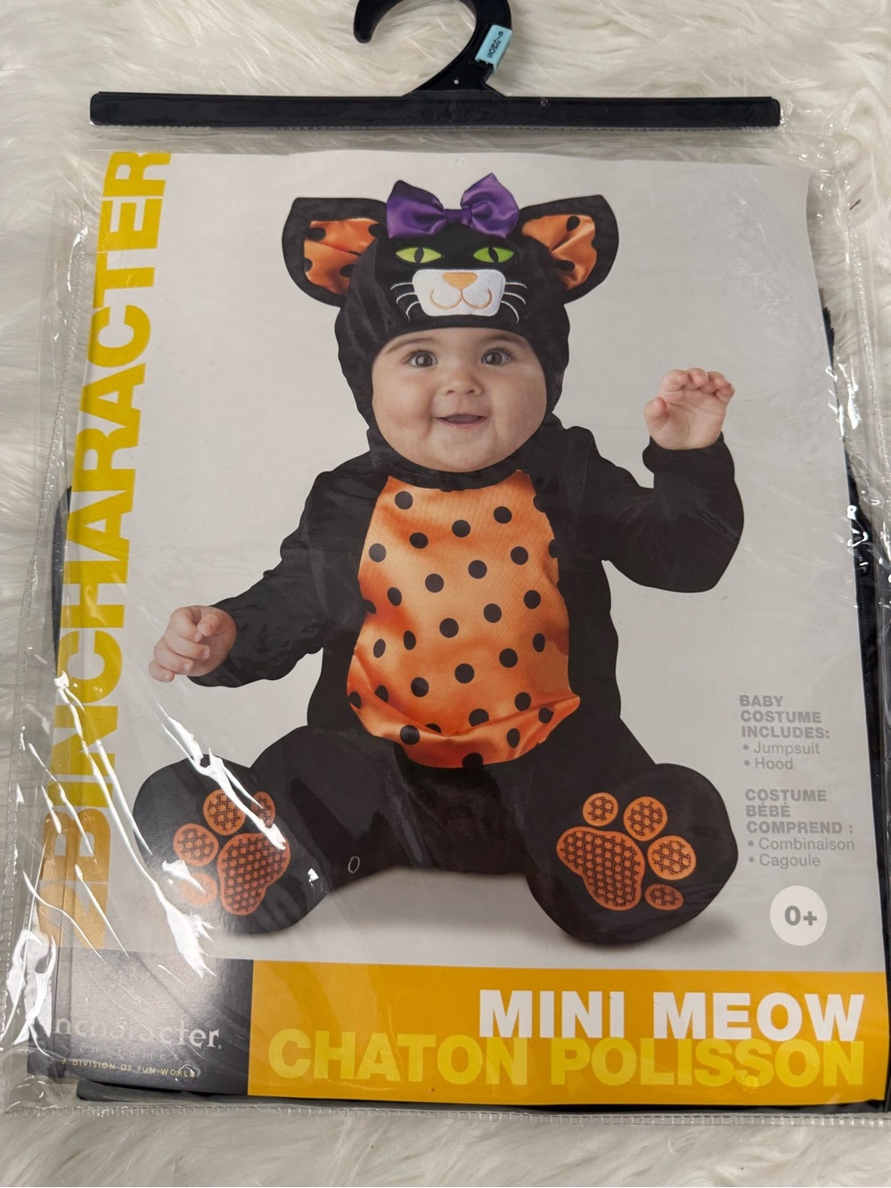 Mini Meow Baby Black Cat Kitty Costume NEW Halloween 6-12 Months 12- 18 Months